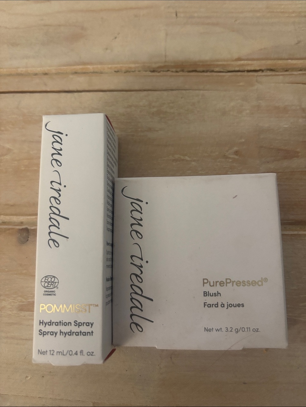Jane Iredale PurePressed Blush & POMMISST Hydration Spray -(907)